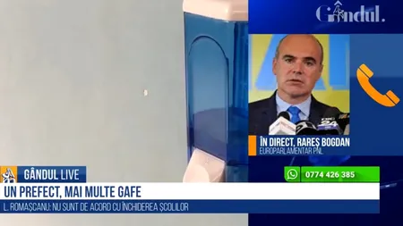 GÂNDUL LIVE. Rareș Bogdan: Am vorbit cu Ludovic despre prefect, era la a treia recidivă... Trebuia să plece imediat!