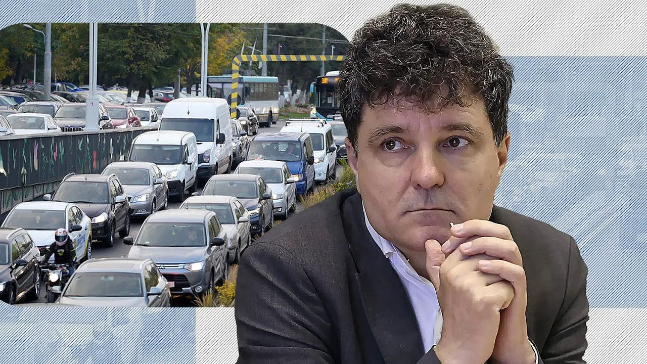 Traficul de coșmar din București, de la „soluțiile” și „specialiștii” lui Nicușor Dan, la realitatea cruntă. Capitala, o parcare imensă de la semafor