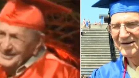 Moment emoționant pentru doi veterani de război. Au absolvit liceul la 85 și 95 de ani- VIDEO