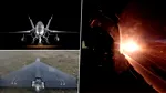 NATO a publicat imagini cu drona interceptată și doborâtă de avioanele spaniole F-18 la Galați