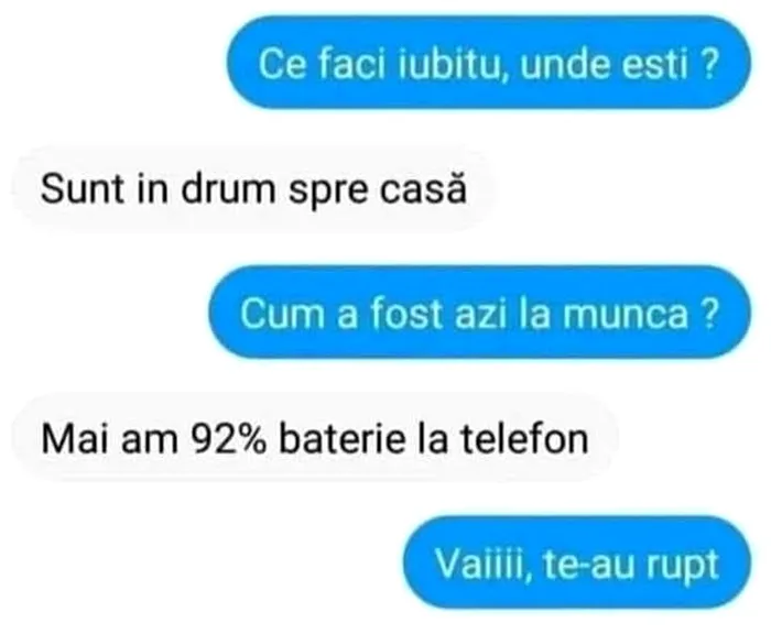 Bancul de marți Ce faci, iubitu', unde ești