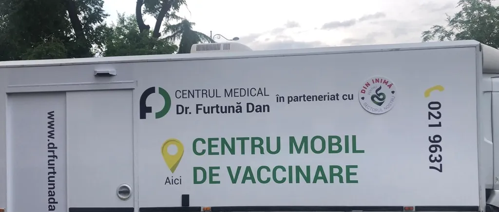 Primul Centru Mobil de Vaccinare din Bucureşti, în Piața Ferentari