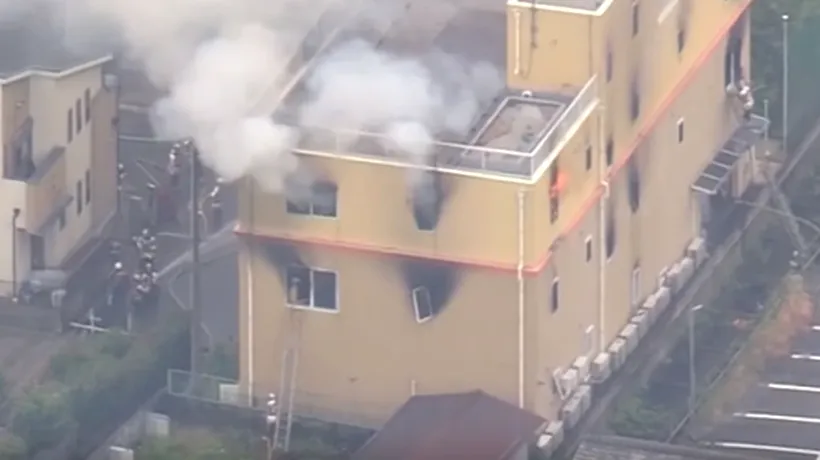 Cel puțin 33 de persoane au murit într-un incendiu izbucnit la un studio de animație din Japonia - VIDEO