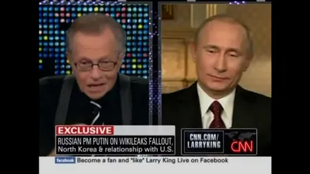 Vladimir Putin, mesaj la moartea lui Larry King. Liderul Rusiei îi aduce un omagiu marelui jurnalist american (VIDEO)
