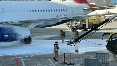 Un avion plin cu pasageri al British Airways a luat foc la Copenhaga
