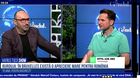 DROGURILE, cea mai importantă problemă a CAPITALEI/Sebastian BURDUJA a numit câteva soluții în emisiunea lui MARIUS TUCĂ Show