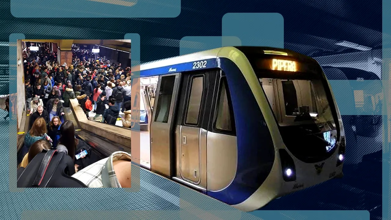EXCLUSIV | De ce a rămas blocat un metrou 15 minute pe Magistrala Pipera - Berceni. Călătorii au fost evacuați