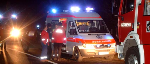 AUTOBUZ RĂSTURNAT în Ungaria. Peste 10 persoane au fost rănite