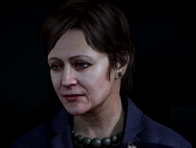 Într-un joc video SF de acțiune din 2012 , în 2025, America este condusă de o femeie președinte care seamănă cu Hillary Clinton