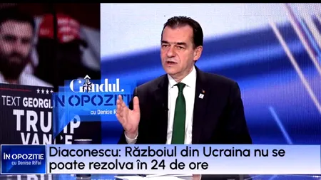 Ludovic Orban: „Mesajul transmis de Trump legat de Ucraina a fost acela de a căuta pacea și de a diminua sprijinul pentru Ucraina”