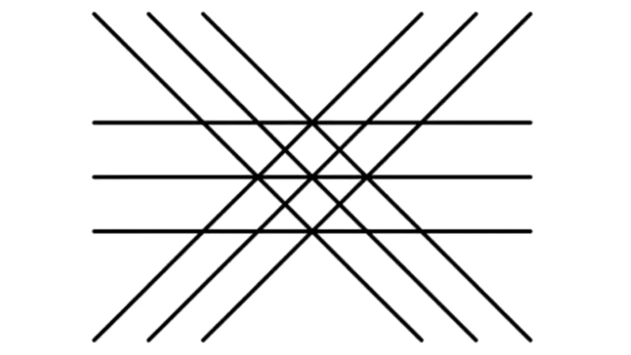 Test de inteligență | Doar geniile pot răspunde corect: Câte triunghiuri sunt, în total, în această poză?