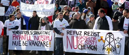 Vaslui: 11 protestatari față de gazele de șist, de la Pungești, amendați de Jandarmerie