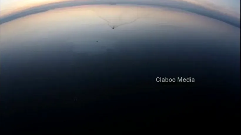 Imaginile de la locul accidentului de elicopter, filmate de o dronă deasupra lacului Siutghiol