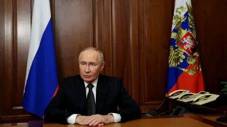 Vladimir PUTIN justifică atacul balistic asupra Ucrainei /„Conflictul a căpătat o dimensiune globală”
