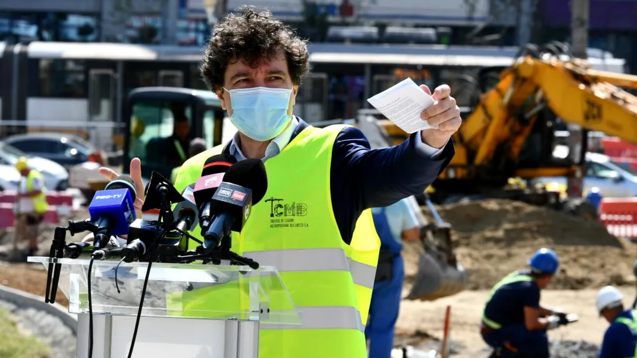 Nicușor Dan cere „mila” italienilor care construiesc tablierul pentru Pasajul Doamna Ghica: „Sper să ne înțeleagă până când rezolvăm problema”