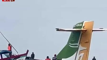 UPDATE Un avion s-a prăbuşit în Lacul Victoria din Tanzania. Cel puțin 19 persoane au murit