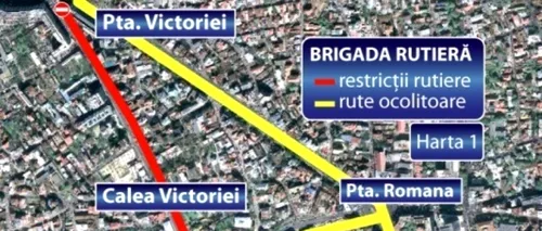 REVELION 2013. Lista restricțiilor de trafic în timpul petrecerilor de ANUL NOU din București