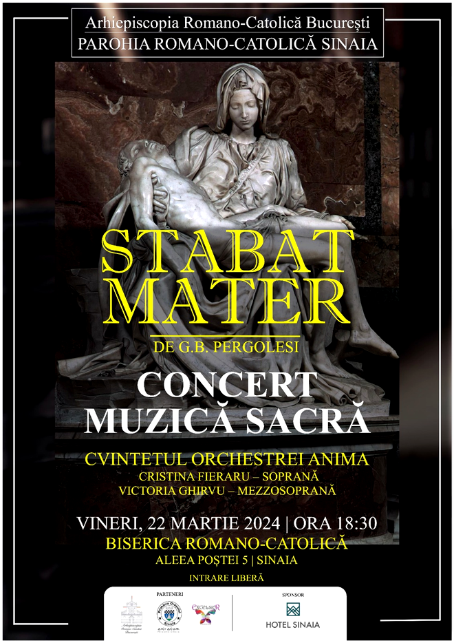 Concert de muzică sacră cu cvintetul Orchestrei Anima, la Sinaia 