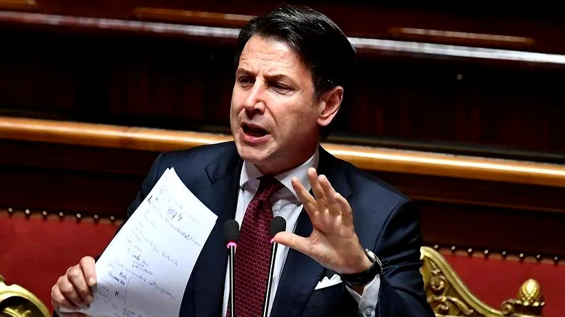Giuseppe Conte, premierul Italiei, a anunțat că va demisiona marți