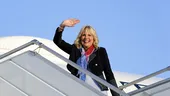 Prima Doamnă a SUA, Jill Biden, s-a întâlnit cu Olena Zelenka, soția președintelui Zelenski în vestul Ucrainei
