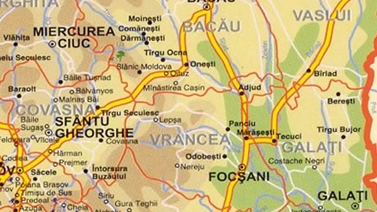 CUTREMUR în apropiere de Bacău
