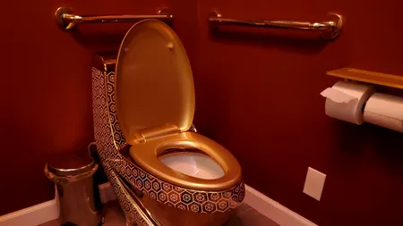A furat un vas de toaletă din aur de 18 carate, în valoare de peste 6 milioane de dolari