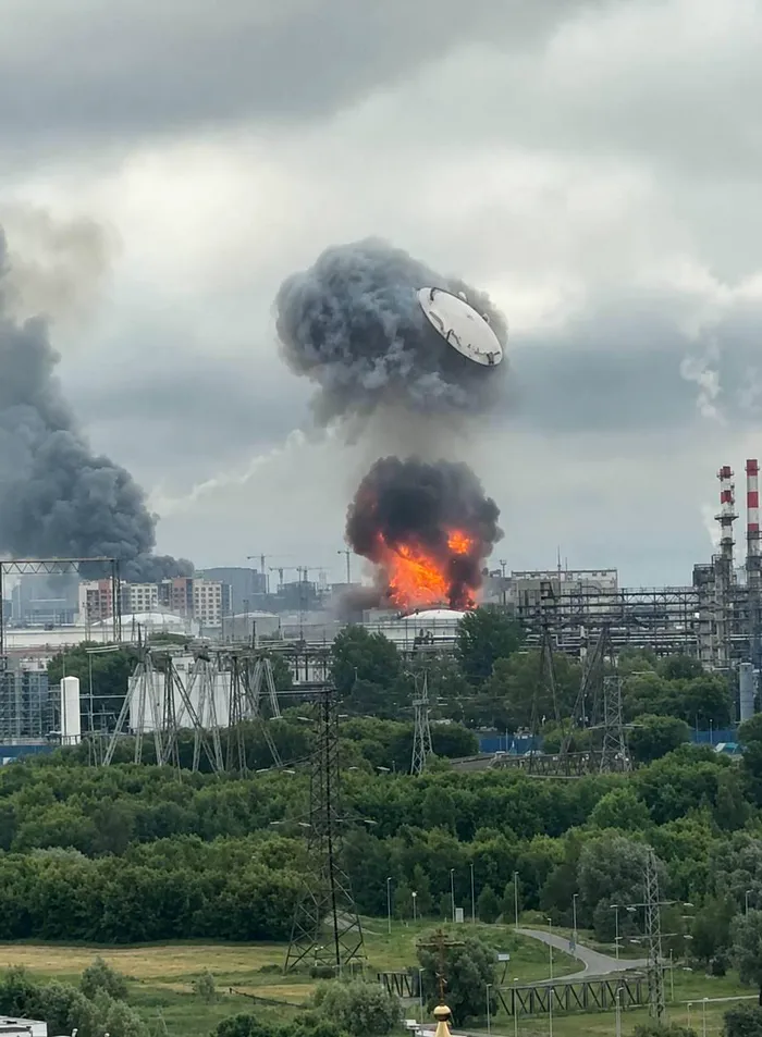 al doilea atac asupra rafinăriei de petrol din Moscova