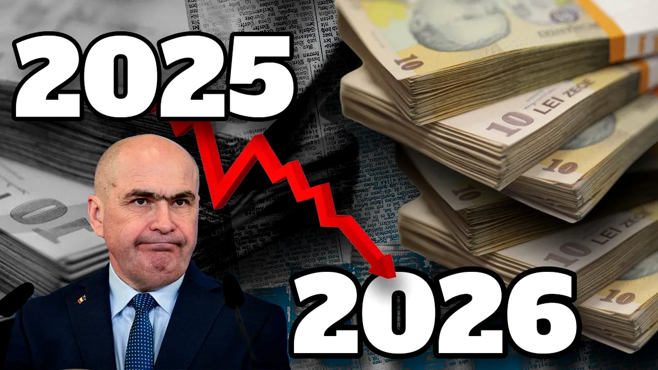 Începem anul mai săraci. Cât vom pierde la pensie și la salariu, în 4 zile. Anul 2026, anul sărăciei