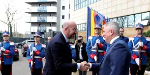 Lucian Bode i-a PREZENTAT Centrul operațional de Coordonare al Poliției de Frontieră Române șefului Consiliului European, Charles Michel