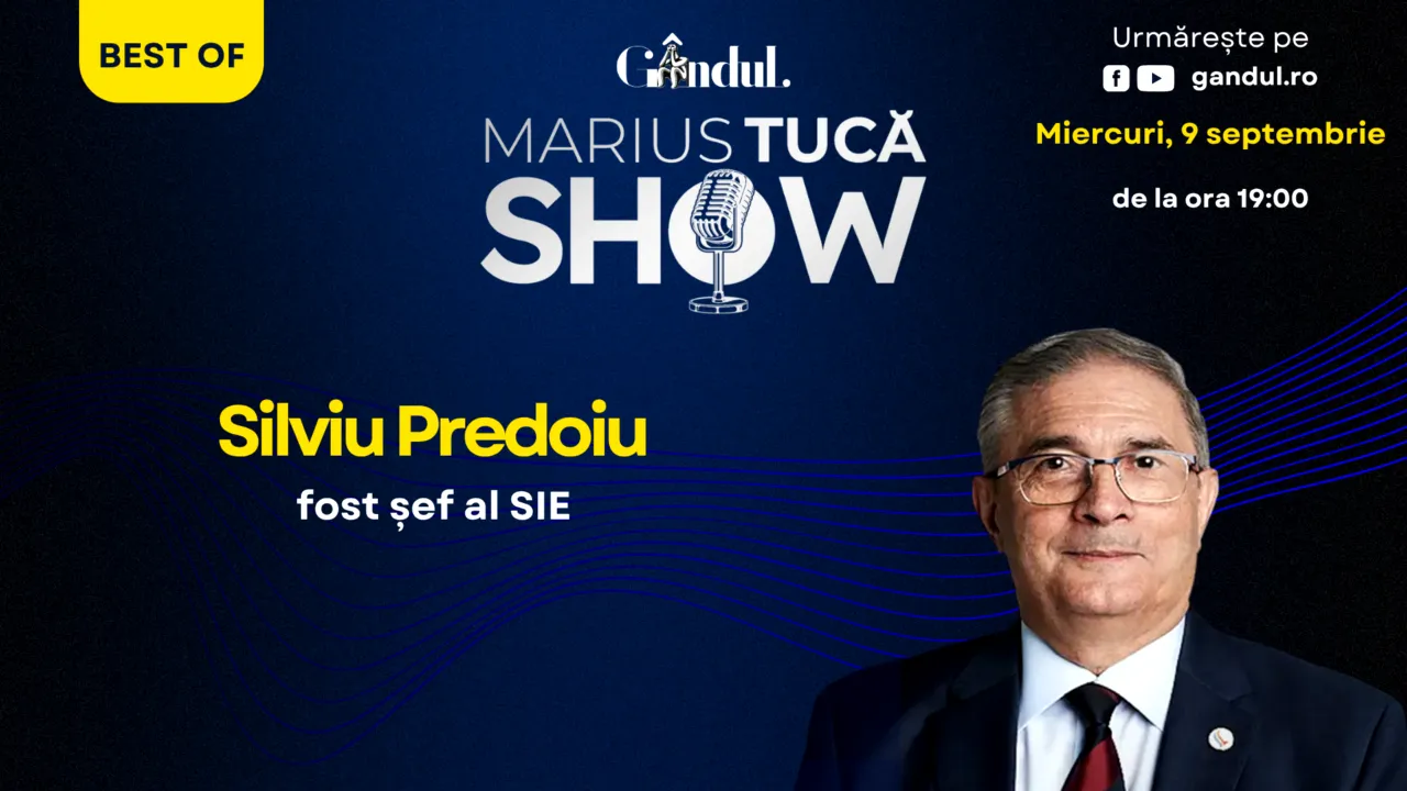 Gândul prezintă Best of Marius Tucă Show - miercuri, 9 septembrie, de la ora 19:00