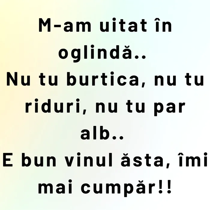 Bancul de miercuri | Oglindă, oglinjoară