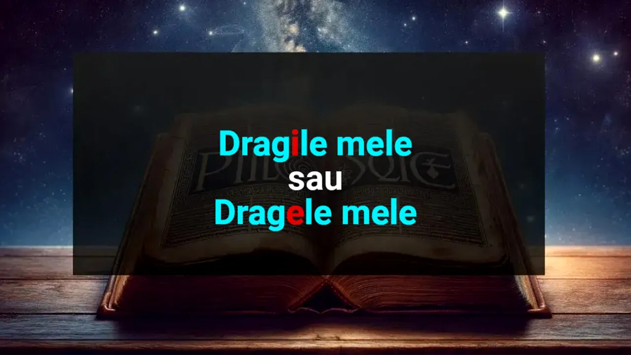 Cum se spune corect: „dragele mele” sau „dragile mele”? Expresia folosita zilnic pe care o greșim fără să ne dăm seama
