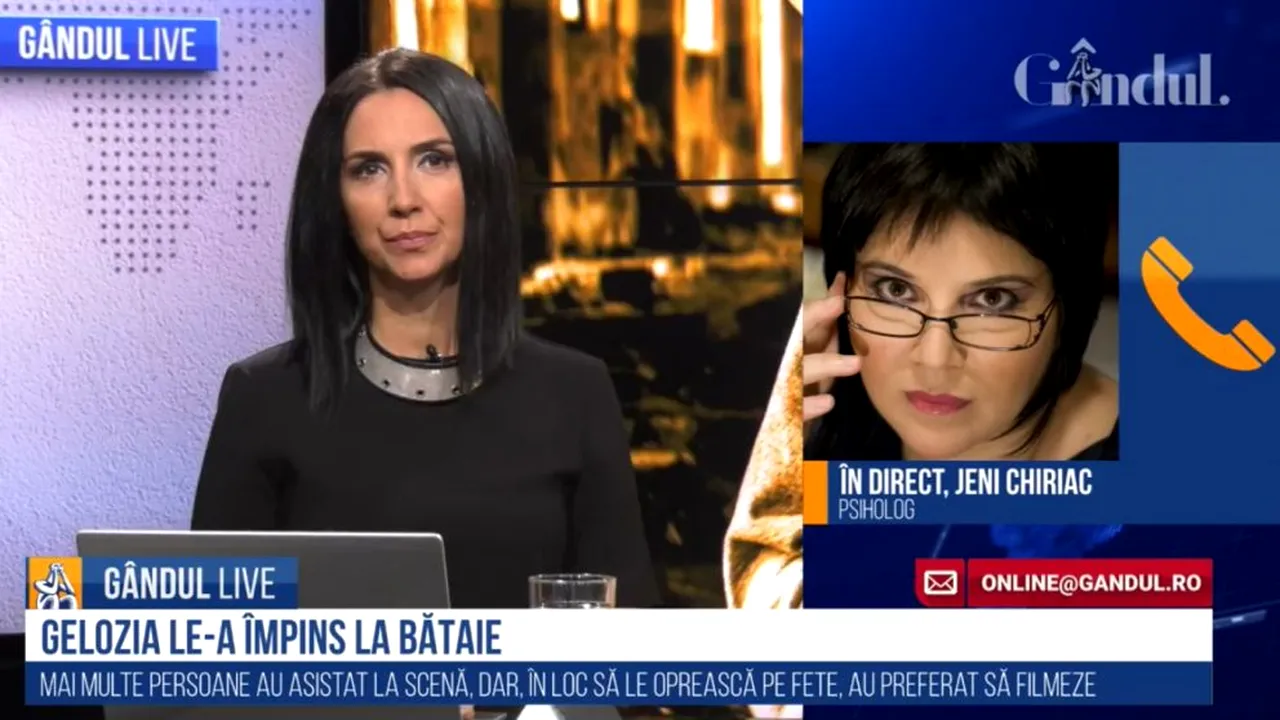 GÂNDUL LIVE. Jeni Chiriac, despre agresiunile în public. „A fi liber nu înseamnă a face ce-ți trece prin cap”