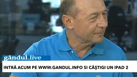 GÂNDUL LIVE. Băsescu: Faptul că aș fi securist face parte dintre clișeele referitoare la mine. Nu s-a găsit nicio dovadă, niciun angajament, și am fost căutat și în ghete