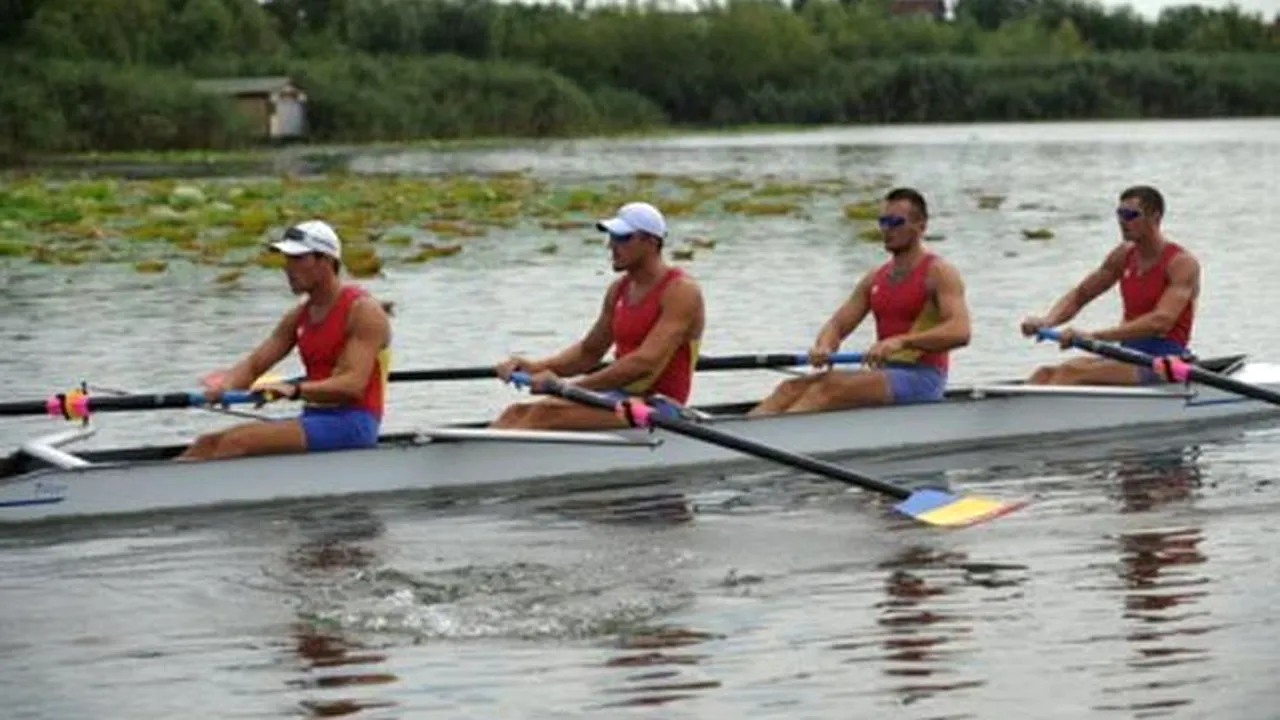 Echipajul masculin de 4 rame fără cârmaci, medalie de argint la CE de la Sevilla