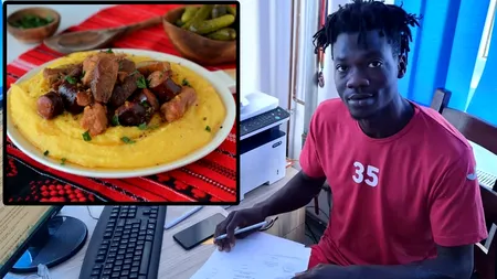 Cum a reacționat Christ Afalna, un camerunez care s-a mutat în Slobozia, după ce a mâncat pomana porcului pentru prima dată