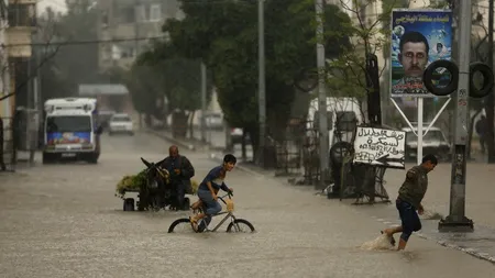 ONU declară urgența în orașul Gaza după două zile de ploi abundente