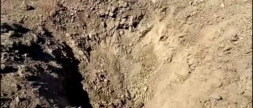 VIDEO | A doua dronă, descoperită mult mai adânc pe teritoriul României. Ce a uitat Armata în cel de-al doilea crater