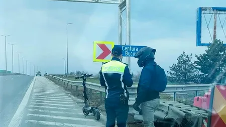 Prins cu trotineta pe… Autostrada Soarelui. Ce amendă a primit un tânăr teribilist