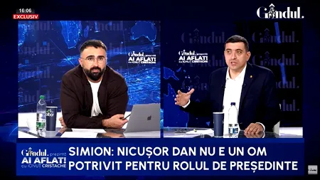 George Simion: „Nicușor Dan e un pericol pentru România. Ar fi bine să nu-și termine mandatul. Singura cale este ca românii să-i spună să plece”