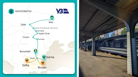 Ucrainenii lansează o rută feroviară spre litoralul bulgar, care va trece prin București