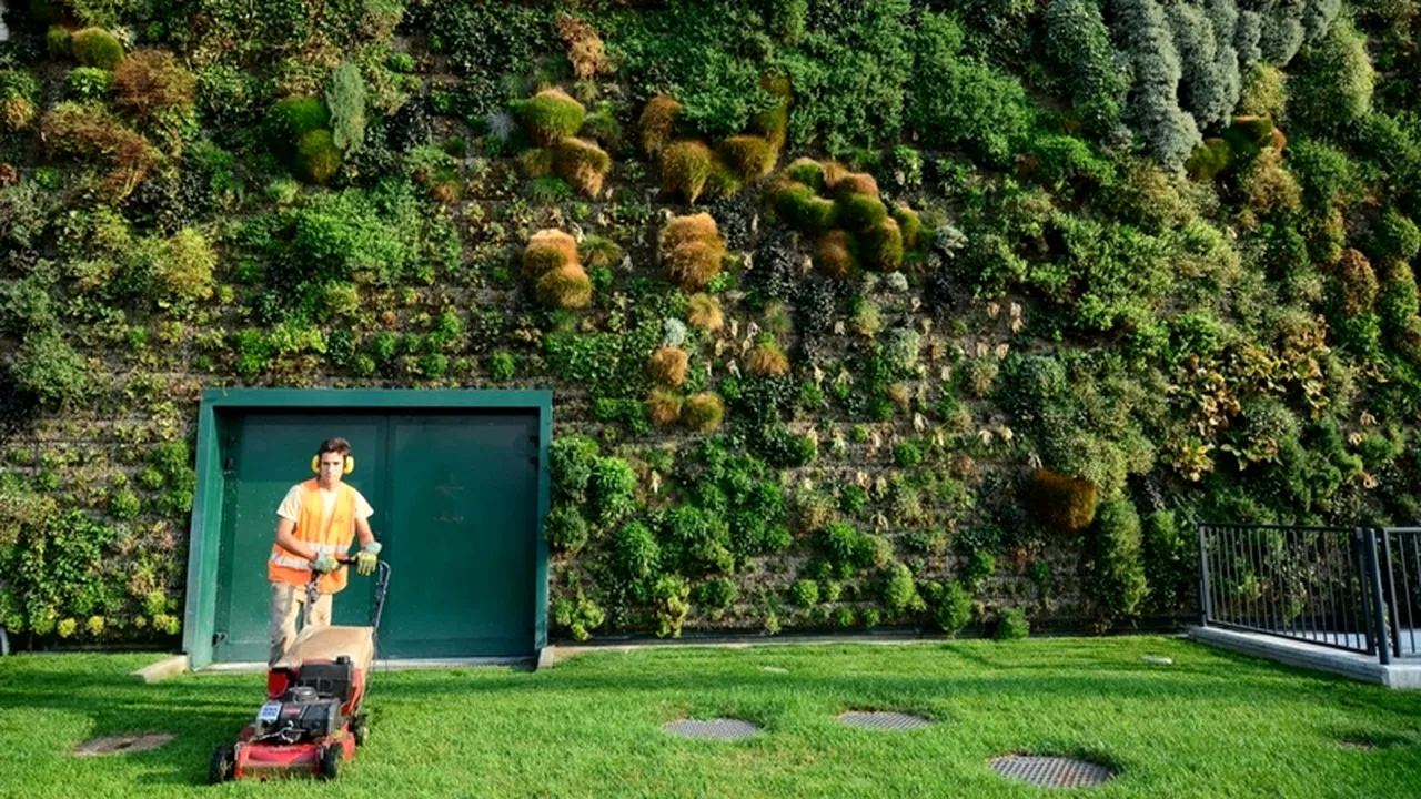 Record Guinness: Cea mai mare grădină verticală din lume, amenajată pe fațada unui centru comercial