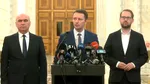 Siegfried Mureșan susține acum declarații, alături de liderii PNL și USR la Palatul Parlamentului