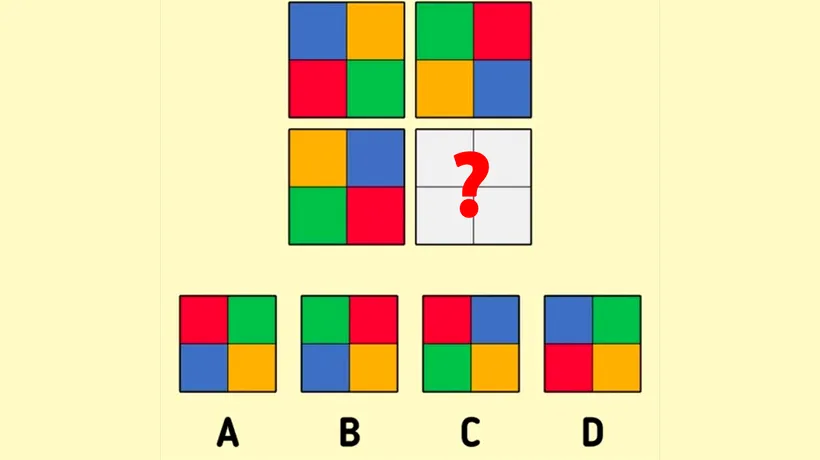 Test IQ | Care pătrat este cel corect? Doar 1 din 100 de oameni răspund corect