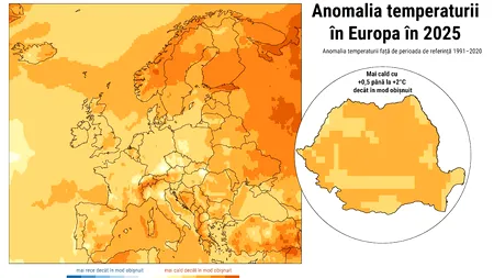 2026, anul provocărilor climatice? 2025 a marcat un moment critic pentru clima din Europa, iar România nu a făcut excepție. „Nu este o anomalie, ci continuarea unui trend periculos”