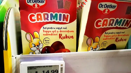 Din ce este făcută, de fapt, vopseaua de ouă Carmin. Majoritatea gospodinelor o folosesc de Paște