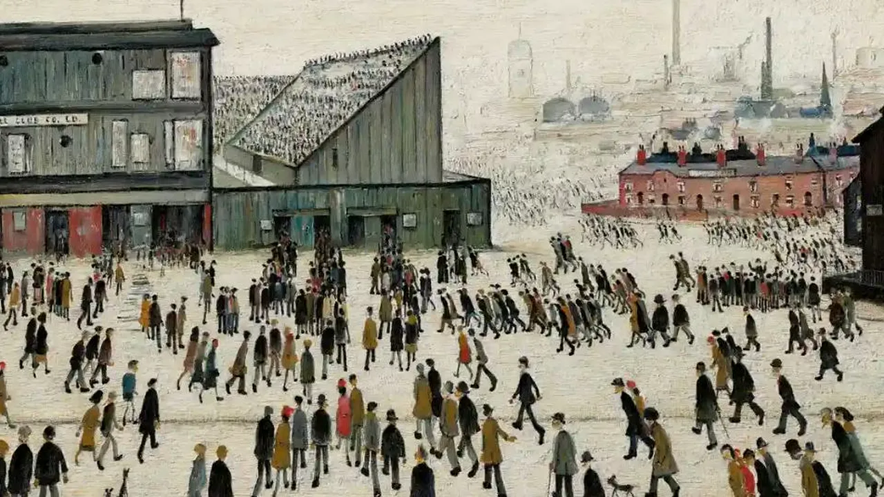 Tabloul „Going to the Match” al lui LS Lowry a stabilit un record pentru artist
