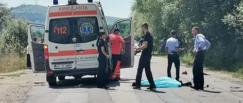 VIDEO | Un scuterist a fost spulberat de un șofer de BMW, pe o șosea din Argeș