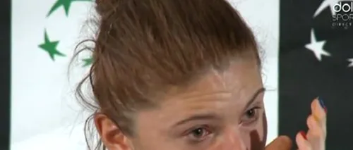 Irina-Camelia Begu a plâns după meciul cu Muguruza: Este mai greu când joci pentru România