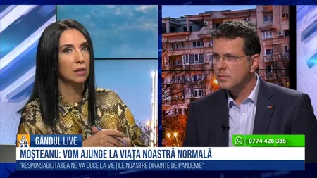 GÂNDUL LIVE. Moșteanu, despre persoanele nevaccinate: „Dacă nu vrei să te vaccinezi, fă un test”